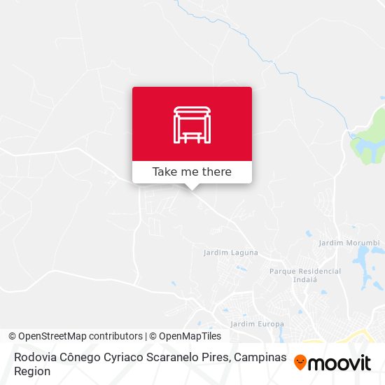 Rodovia Cônego Cyriaco Scaranelo Pires map