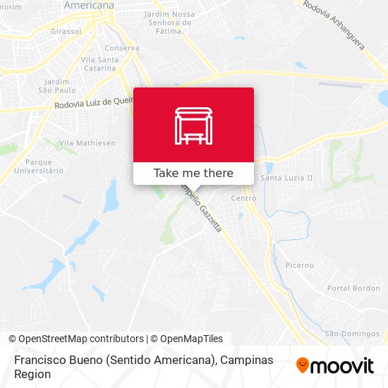 Francisco Bueno (Sentido Americana) map