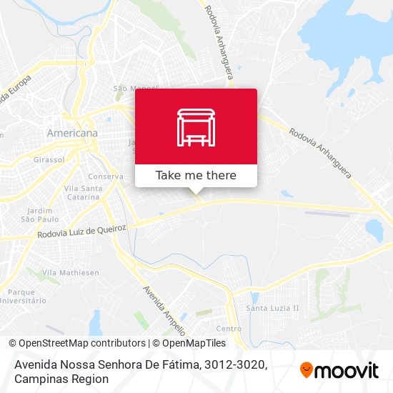Avenida Nossa Senhora De Fátima, 3012-3020 map