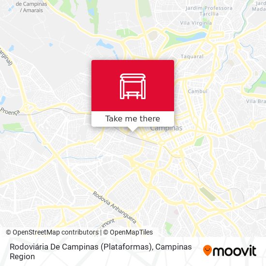 Rodoviária De Campinas (Plataformas) map