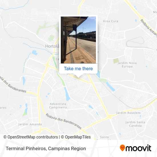 Terminal Pinheiros map