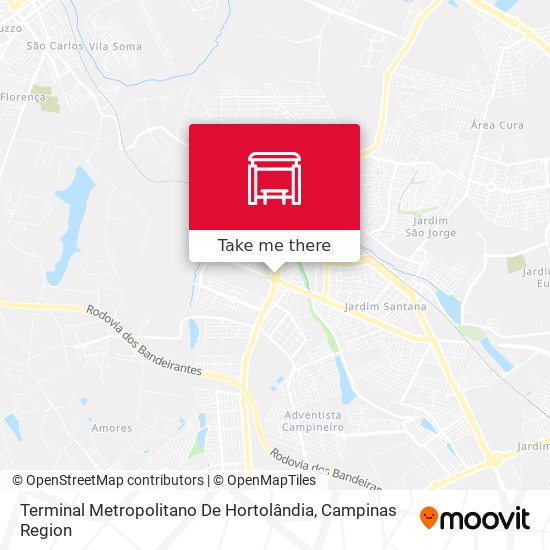 Terminal Metropolitano De Hortolândia map