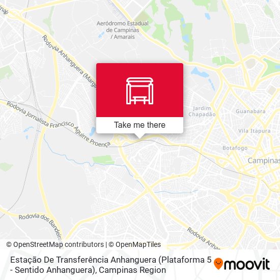 Estação De Transferência Anhanguera (Plataforma 5 - Sentido Anhanguera) map