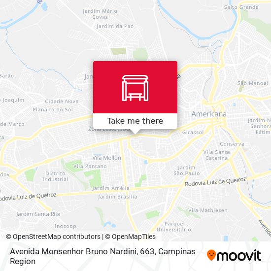 Avenida Monsenhor Bruno Nardini, 663 map