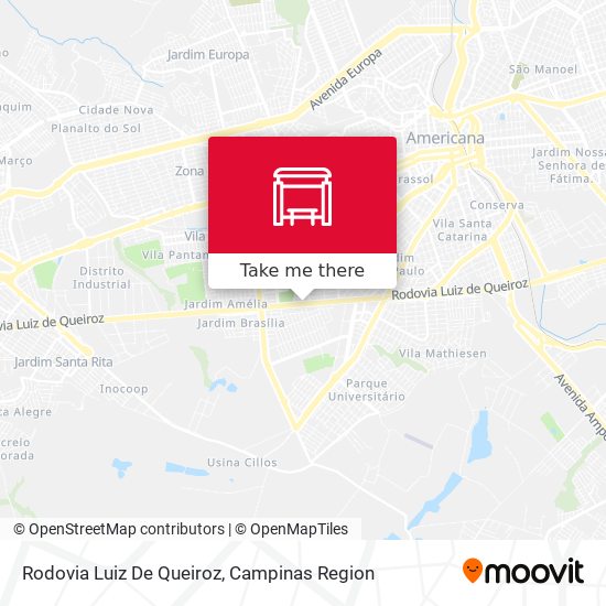 Rodovia Luiz De Queiroz map