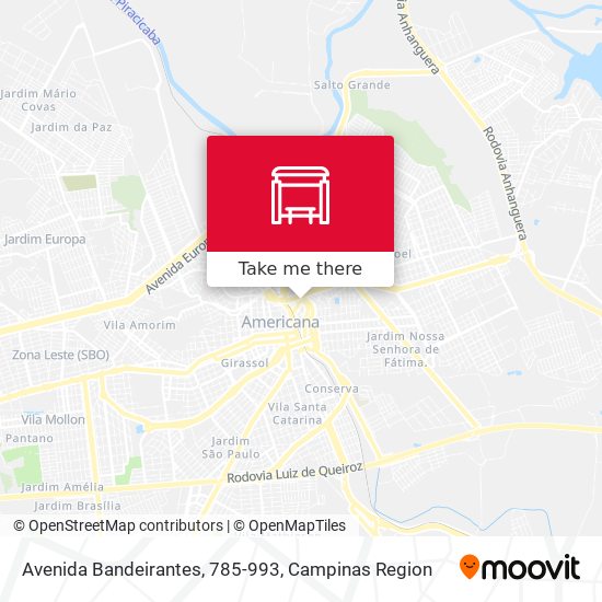 Avenida Bandeirantes, 785-993 map