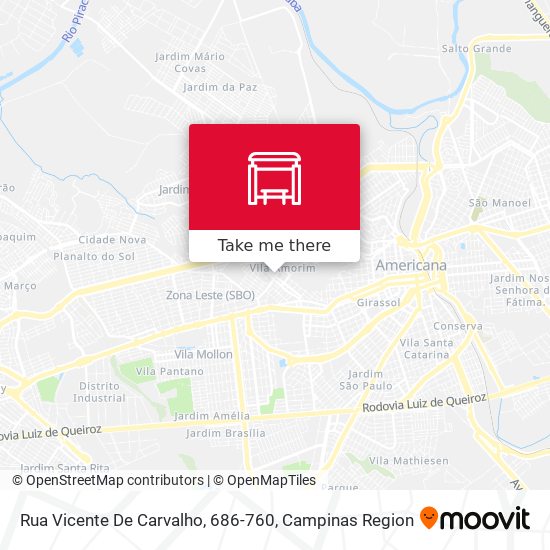 Mapa Rua Vicente De Carvalho, 686-760