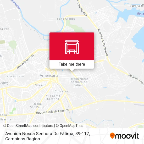Avenida Nossa Senhora De Fátima, 89-117 map
