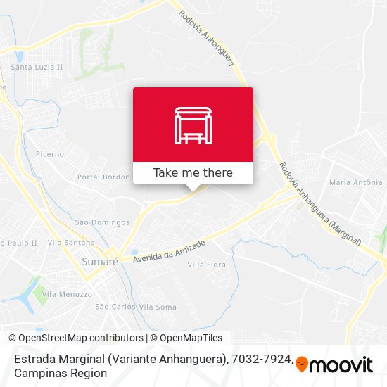Estrada Marginal (Variante Anhanguera), 7032-7924 map