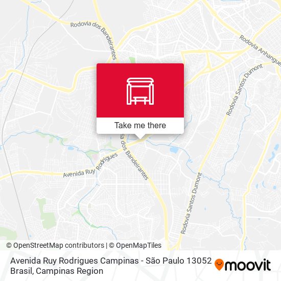 Avenida Ruy Rodrigues Campinas - São Paulo 13052 Brasil map