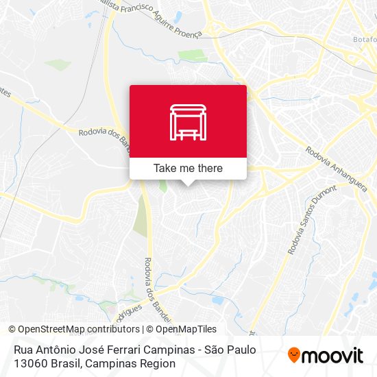 Rua Antônio José Ferrari Campinas - São Paulo 13060 Brasil map