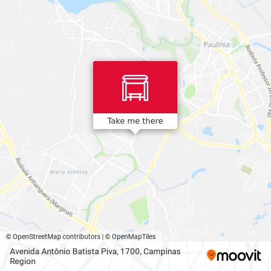 Avenida Antônio Batista Piva, 1700 map