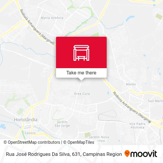 Rua José Rodrigues Da Silva, 631 map