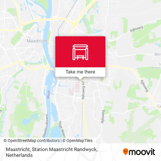Maastricht, Station Maastricht Randwyck map