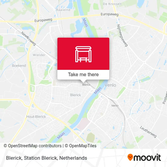 Blerick, Station Blerick Karte