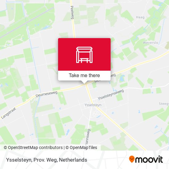 Ysselsteyn, Prov. Weg map
