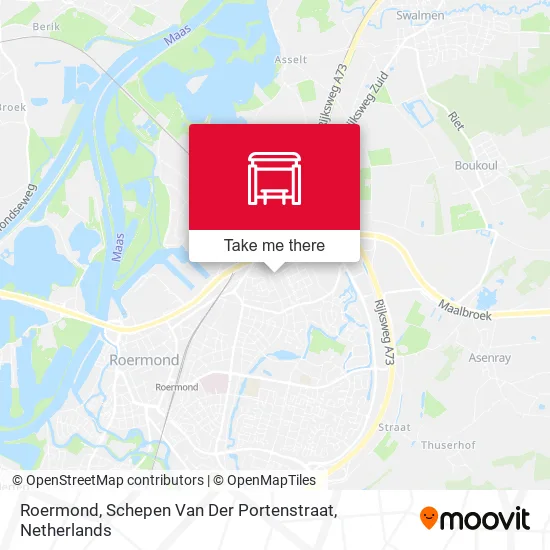 Roermond, Schepen Van Der Portenstraat map