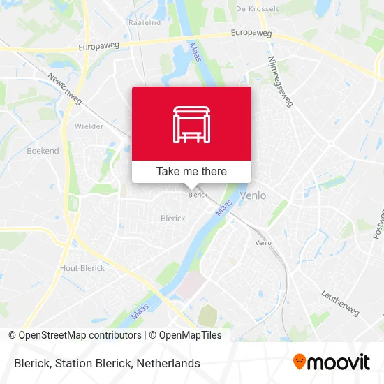 Blerick, Station Blerick Karte