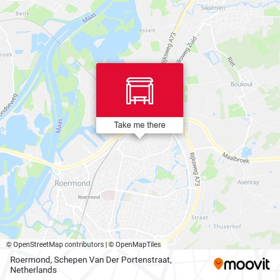 Roermond, Schepen Van Der Portenstraat map