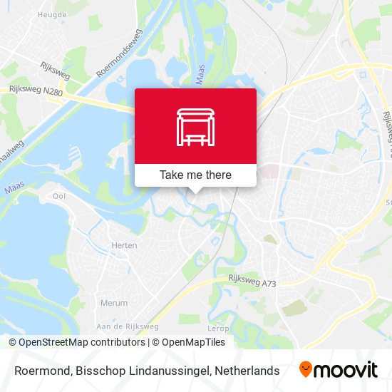 Roermond, Bisschop Lindanussingel map