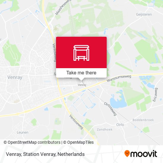 Venray, Station Venray map