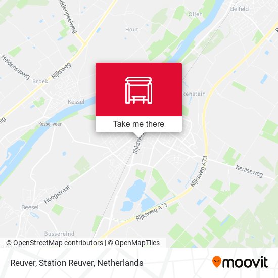 Reuver, Station Reuver map