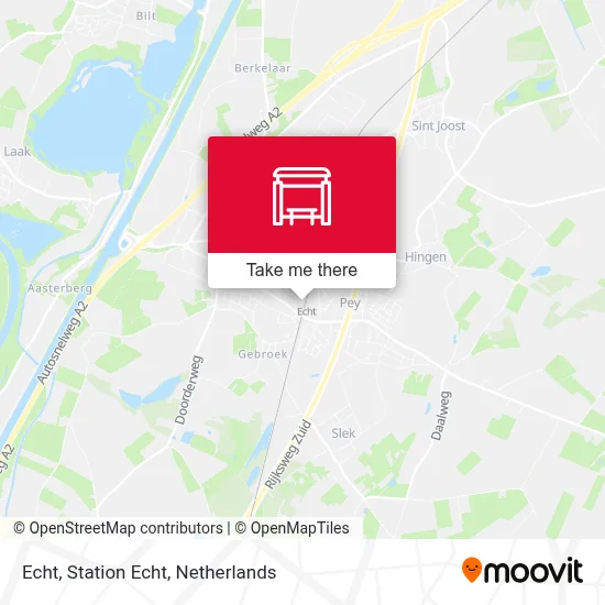 Echt, Station Echt map