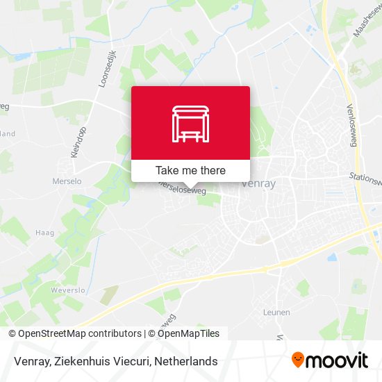 Venray, Ziekenhuis Viecuri map
