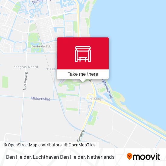 Den Helder, Luchthaven Den Helder map