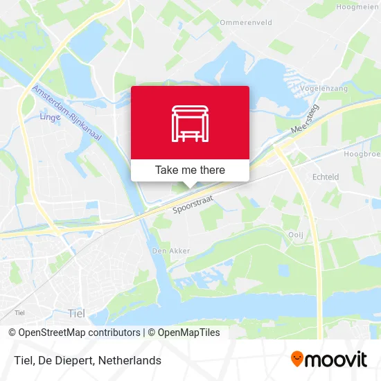 Tiel, De Diepert map