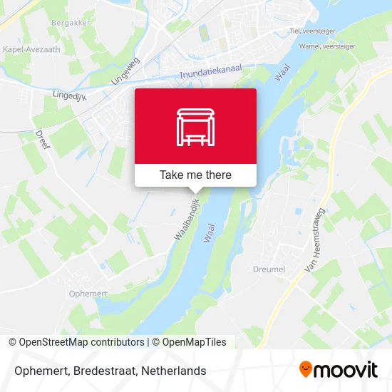 Ophemert, Bredestraat map