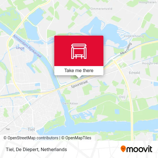 Tiel, De Diepert map