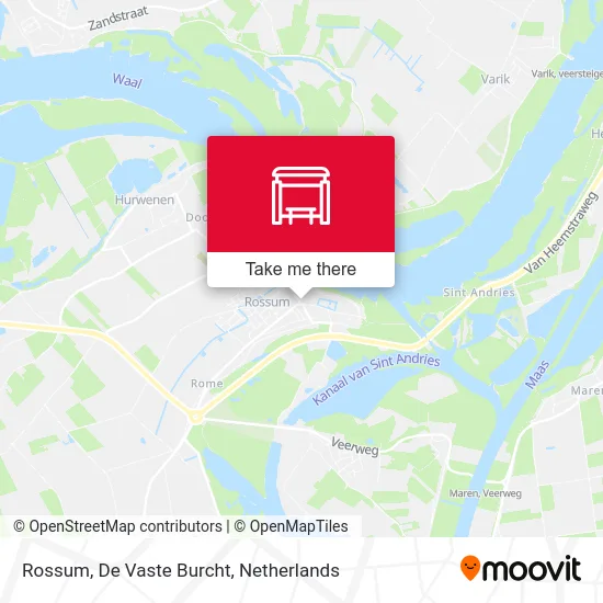 Rossum, De Vaste Burcht map