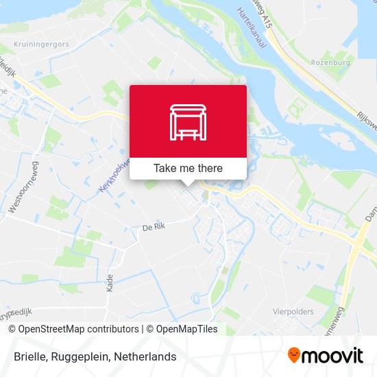 Brielle, Ruggeplein map