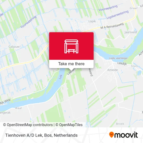 Tienhoven A/D Lek, Bos map