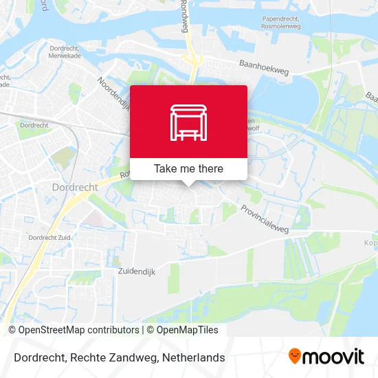 Dordrecht, Rechte Zandweg map