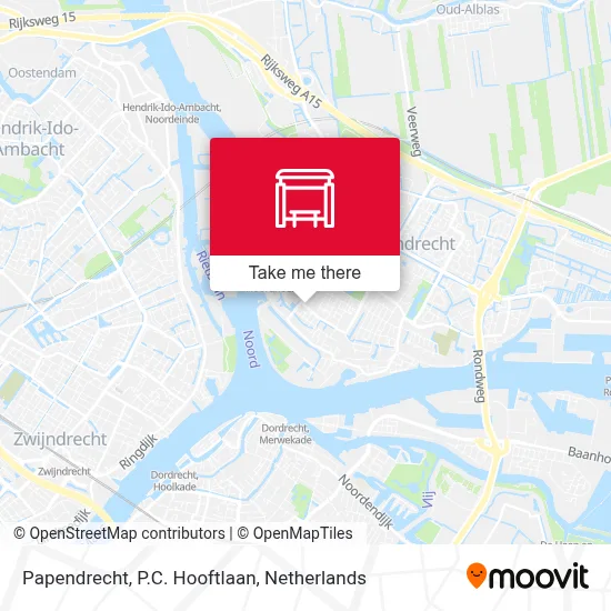 Papendrecht, P.C. Hooftlaan map