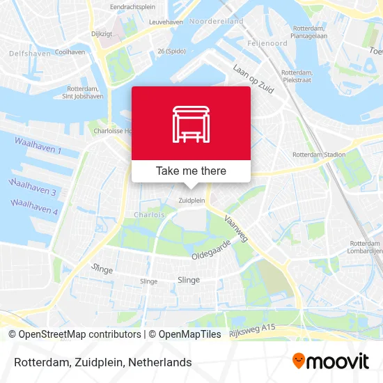 Rotterdam, Zuidplein Karte