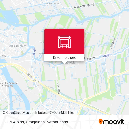 Oud-Alblas, Oranjelaan map