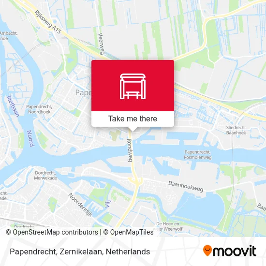 Papendrecht, Zernikelaan Karte