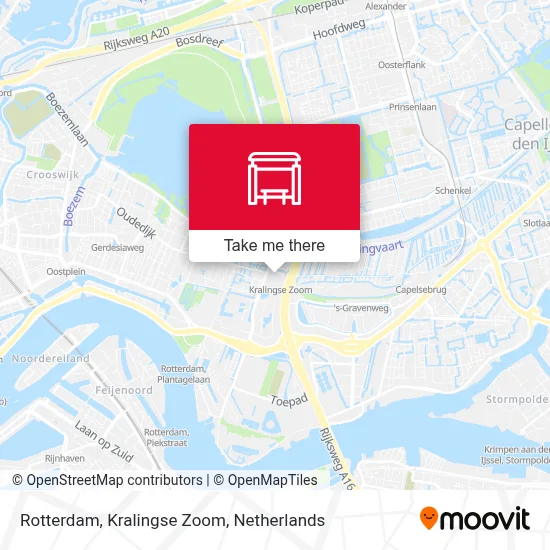 Rotterdam, Kralingse Zoom map