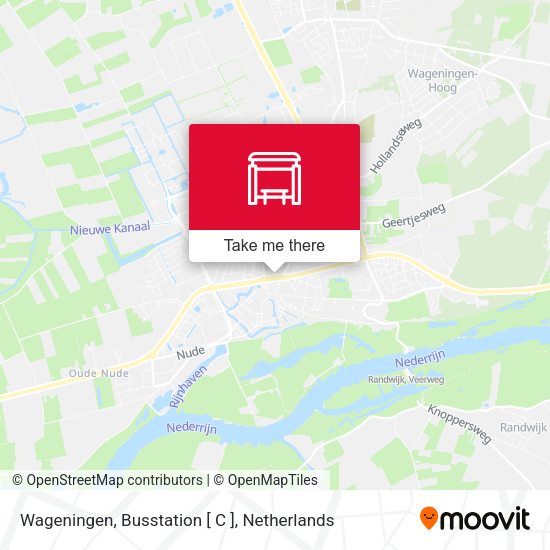 Wageningen, Busstation [ C ] map