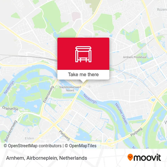 Arnhem, Airborneplein Karte
