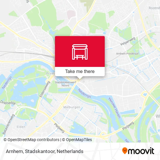 Arnhem, Stadskantoor Karte