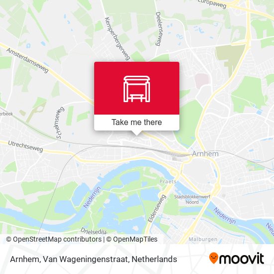 Arnhem, Van Wageningenstraat Karte
