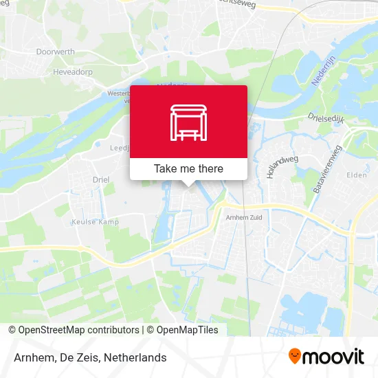 Arnhem, De Zeis map