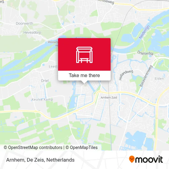 Arnhem, De Zeis map