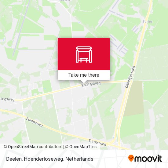 Deelen, Hoenderloseweg Karte