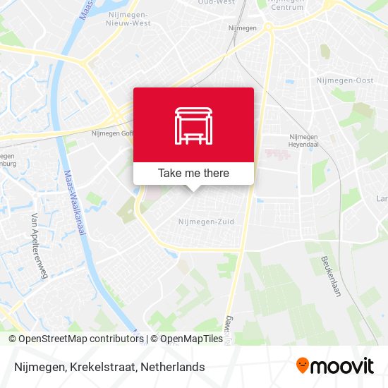 Nijmegen, Krekelstraat Karte
