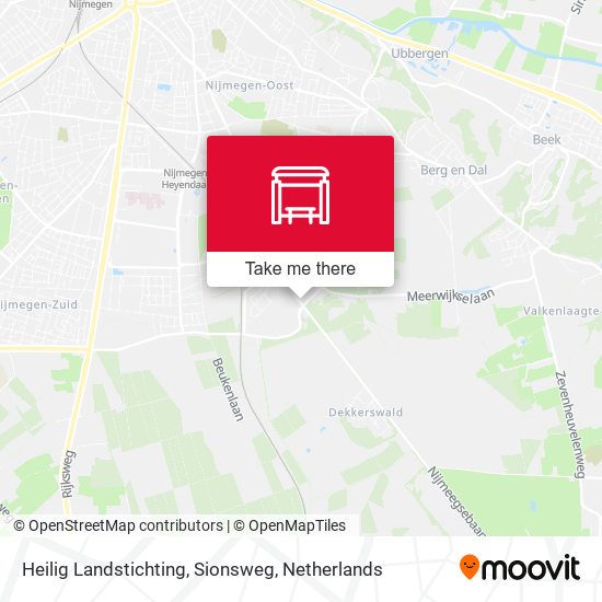 Heilig Landstichting, Sionsweg map